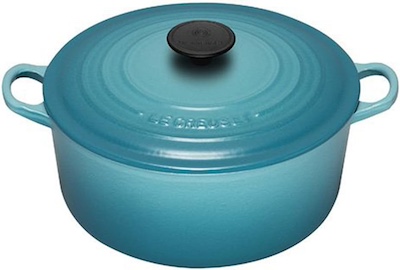 ル・クルーゼ(Le Creuset) 鋳物 ホーロー 鍋 ココット・ロンド 18cm カリビアンブルー 