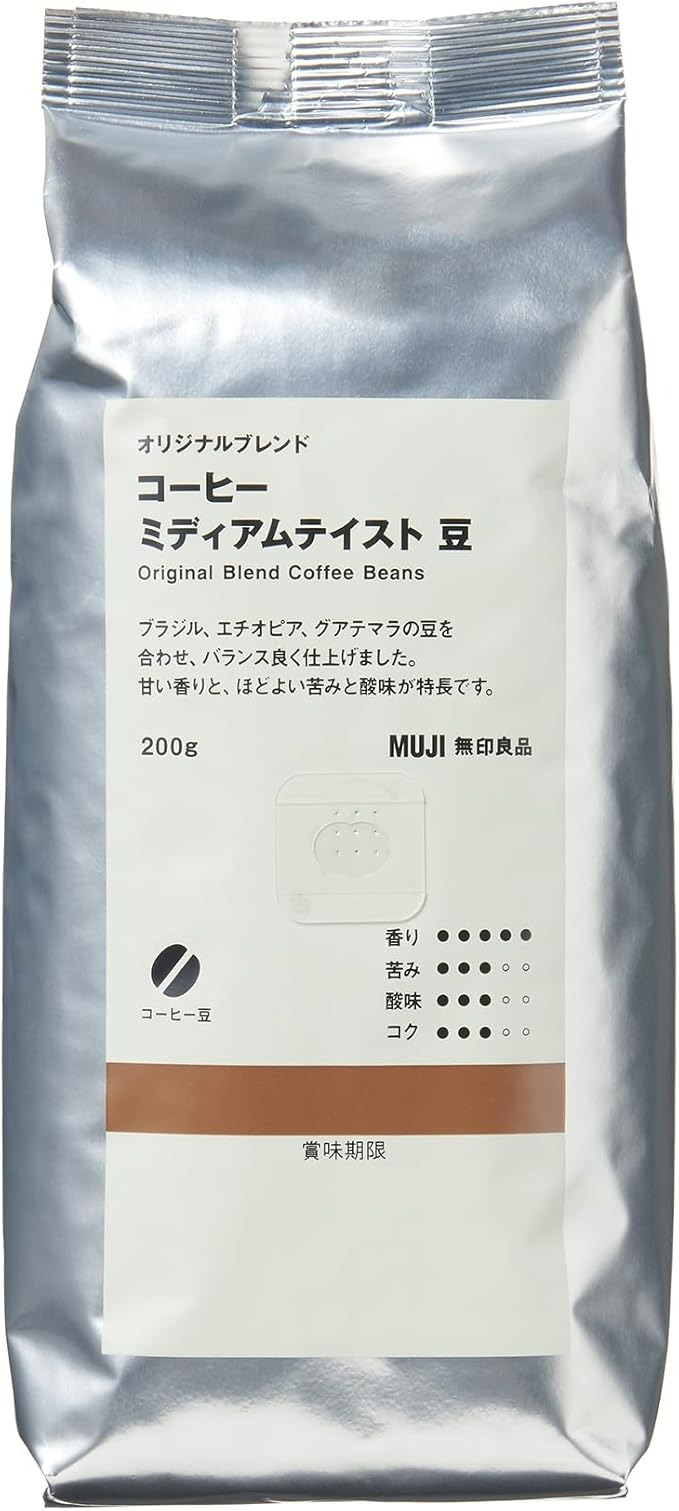 オリジナルブレンド コーヒー ミディアムテイスト 豆 200g